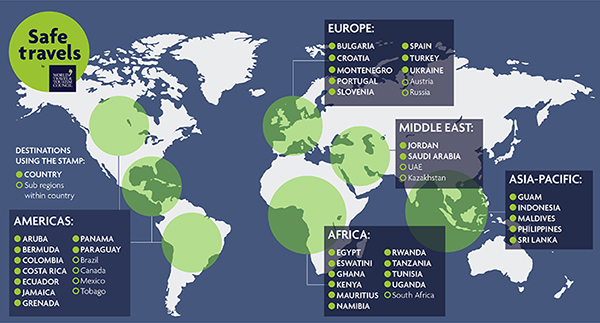WTTC celebra 100 destinos com o selo Turismo&nbsp;Seguro