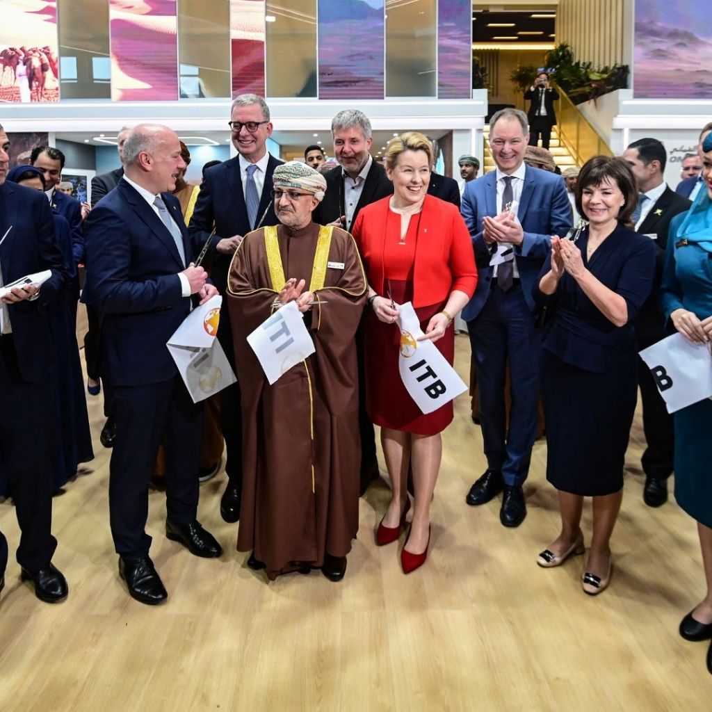 Julia Simpson, Presidente e CEO do WTTC, discursa aos convidados na cerimónia de abertura da ITB em&nbsp;Berlim